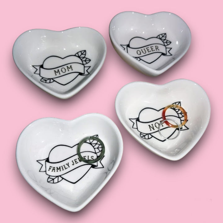 tiny heart ring dishes